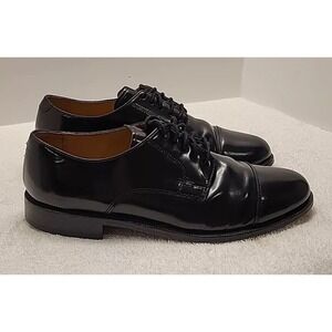 Cole Haan Caldwell Derby Black Leather Cap Toe Mens Shoes Size 8M C07606 Lace Up